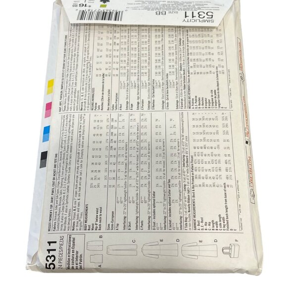 Simplicity Easy Chic 5311 Womens Sewing Pattern 20W - 28W BB - Picture 2 of 2